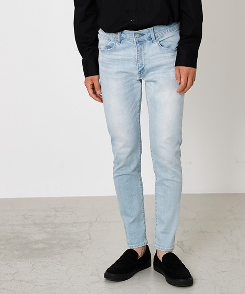 AZUL by moussy（アズールバイマウジー）の「A PERFECT DENIM/アパーフェクトデニム（デニムパンツ・メンズ・ライトブルー/ブラック/ブルー・X-SMALL/SMALL/X-LARGE/LARGE/MEDIUM）」の3枚目の写真