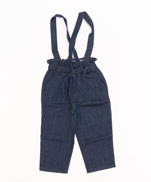 RUGGEDWORKS(ラゲッドワークス)の「サス付きチノロングパンツ(サロペット/オーバーオール・キッズ・ベージュ/ダークインディゴブルー・120/90/100/110/150)」の2枚目の写真