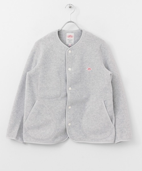 DANTON - ダントン　フリースショートカーディガン DANTON（ダントン）の「DANTON ノーカラーフリースショート