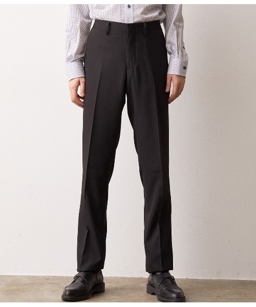 JUNRED（ジュンレッド）の「【スーツ】4WAYストレッチストライプスラックス（スラックス・メンズ・ブラック・LL/S/M/L）」の2枚目の写真