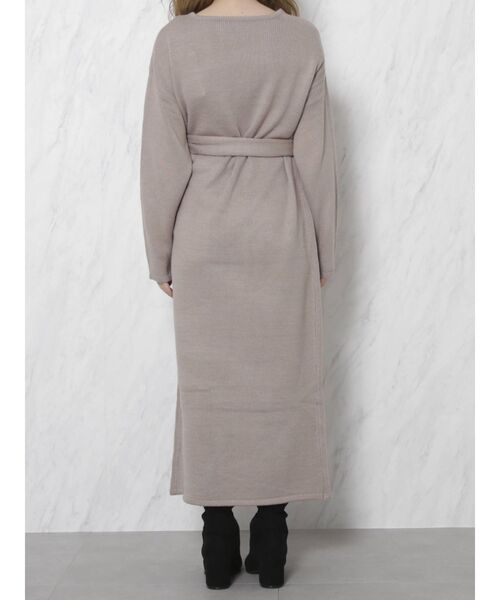 dazzlin（ダズリン）の「カシュクールラップニットワンピース【WEB限定】（ワンピース・レディース・グレー/ブラウン/モカ・FREE）」の18枚目の写真