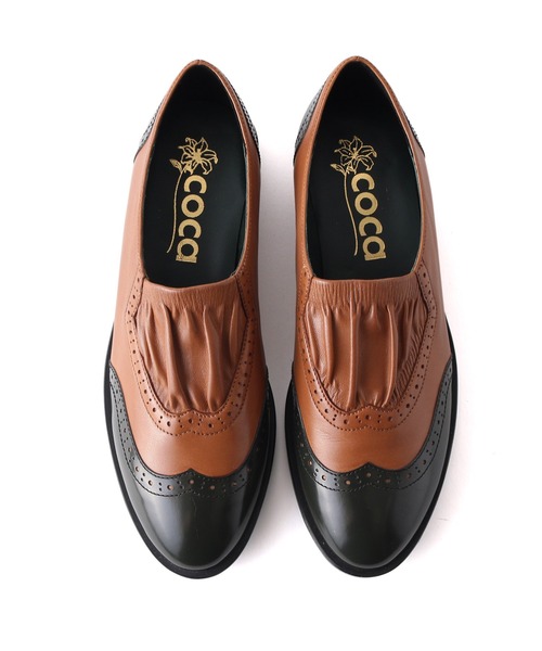 coca（ANDEX shoes product）（コカ）の「coca / コカ バイカラー ウイングチップ ドレスシューズ 420025（ドレスシューズ・レディース・ブラック/ブラウン/ネイビー・23cm/24cm/22.5cm/23.5cm/22cm/24.5cm）」の13枚目の写真