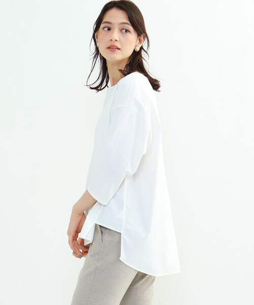 「INDIVI」 7分袖シャツ 05 ブラック レディース LADIES'(レディース)/七分袖-ワイシャツ(並び順：新着順)東京