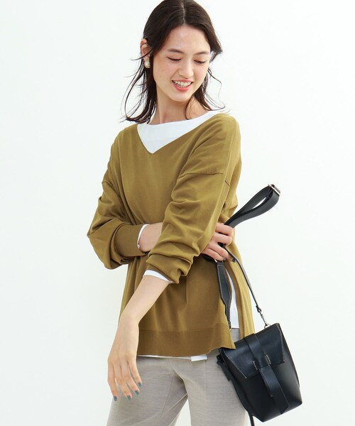 「INDIVI」 7分袖シャツ 05 ブラック レディース LADIES'(レディース)/七分袖-ワイシャツ(並び順：新着順)東京