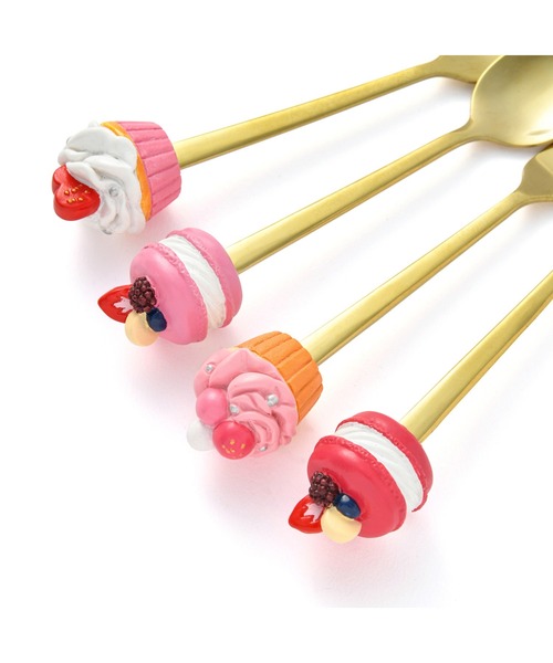 Francfranc（フランフラン）の「スイーツカトラリーセット ピンク（カトラリー・レディース・ピンク・FREE）」の4枚目の写真