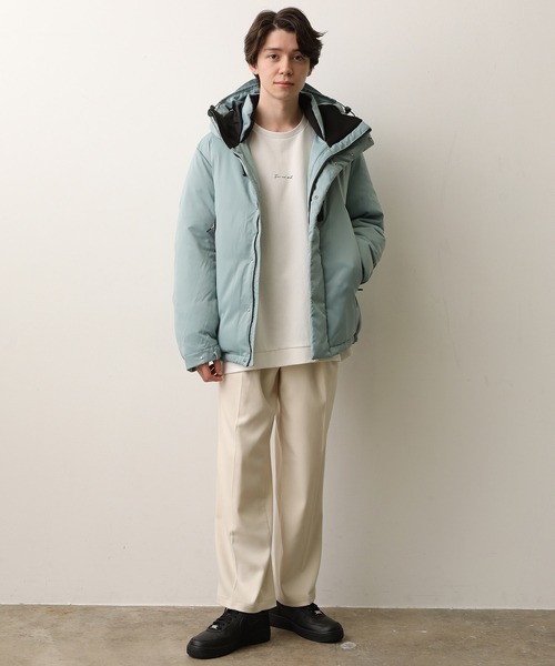 JUNRED(ジュンレッド)の「シームレスグリーンダウンジャケット(ダウンジャケット/コート・メンズ・ブラック/サックスブルー・S/M/L/LL)」の3枚目の写真