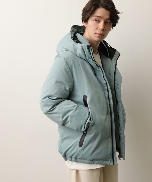 JUNRED(ジュンレッド)の「シームレスグリーンダウンジャケット(ダウンジャケット/コート・メンズ・ブラック/サックスブルー・S/M/L/LL)」の11枚目の写真