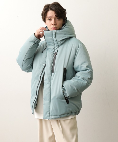セール】シームレスグリーンダウンジャケット（ダウンジャケット