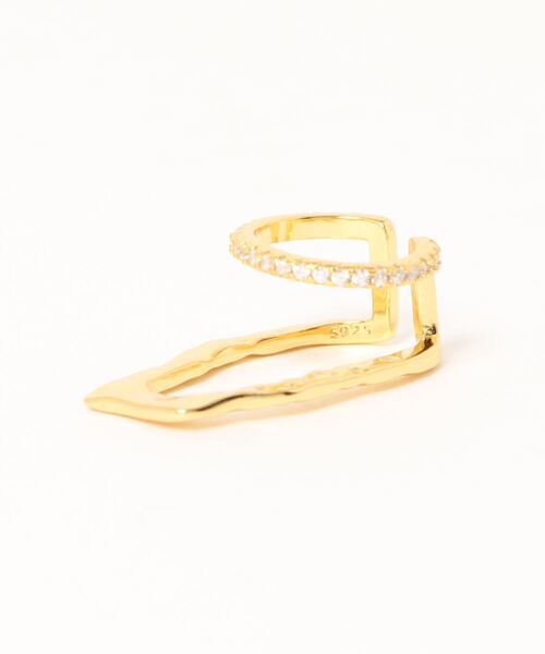 blatto（ブラット）の「【blatto 925silver】925silver イヤーカフ　ゴールド（K18メッキ仕様）　シルバー（プラチナメッキ仕様）tbc22-34（イヤーカフ・レディース・シルバー/ゴールド・FREE）」の3枚目の写真