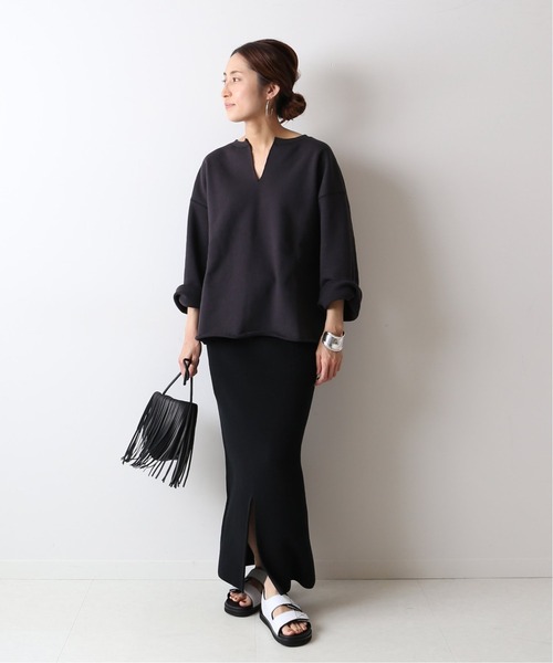 FRAMeWORK（フレームワーク）の「裏毛キーネックプルオーバー