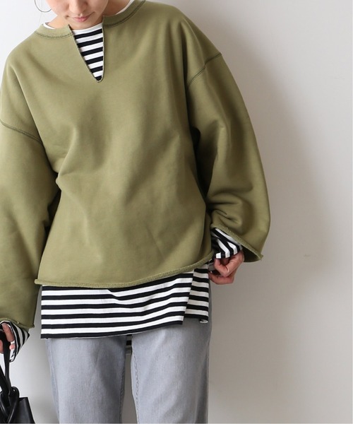 FRAMeWORK（フレームワーク）の「裏毛キーネックプルオーバー