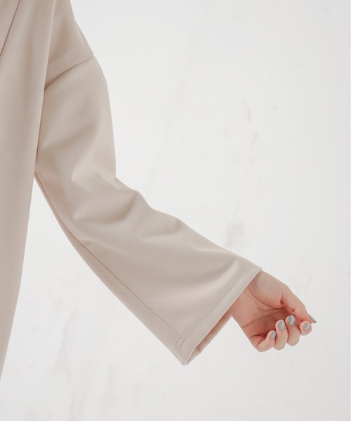 natural couture（ナチュラルクチュール）の「ポンチスエードキーネックチュニック（その他トップス・レディース・チャコールグレー/アイボリー/ラベンダー・FREE）」の18枚目の写真