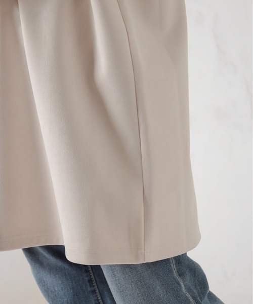 natural couture（ナチュラルクチュール）の「ポンチスエードキーネックチュニック（その他トップス・レディース・チャコールグレー/アイボリー/ラベンダー・FREE）」の19枚目の写真