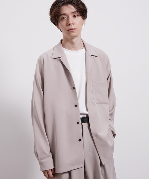 JUNRED(ジュンレッド)の「スムースタッチドルマンシャツ(シャツ/ブラウス・メンズ・ブルー系その他6/ブラウン/ベージュ/ブラウン系その他2/ブラック・S/M/L)」の4枚目の写真