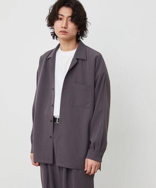 JUNRED(ジュンレッド)の「スムースタッチドルマンシャツ(シャツ/ブラウス・メンズ・ブルー系その他6/ブラウン/ベージュ/ブラウン系その他2/ブラック・S/M/L)」の7枚目の写真