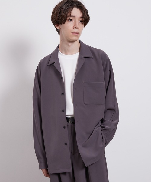 JUNRED(ジュンレッド)の「スムースタッチドルマンシャツ(シャツ/ブラウス・メンズ・ブルー系その他6/ブラウン/ベージュ/ブラウン系その他2/ブラック・S/M/L)」の17枚目の写真