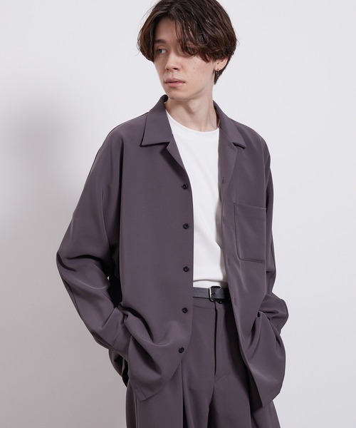 JUNRED(ジュンレッド)の「スムースタッチドルマンシャツ(シャツ/ブラウス・メンズ・ブルー系その他6/ブラウン/ベージュ/ブラウン系その他2/ブラック・S/M/L)」の18枚目の写真