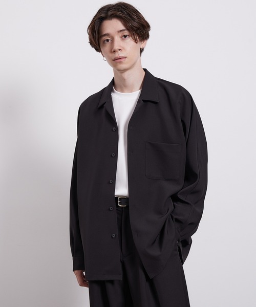 JUNRED(ジュンレッド)の「スムースタッチドルマンシャツ(シャツ/ブラウス・メンズ・ブルー系その他6/ブラウン/ベージュ/ブラウン系その他2/ブラック・S/M/L)」の21枚目の写真