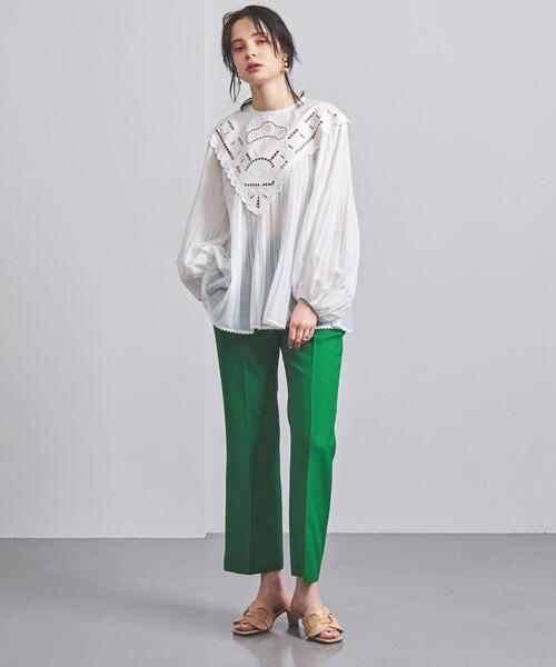 UNITED ARROWS（ユナイテッドアローズ）の「UGCM フレアパンツ（スラックス・レディース・ケリー/ネイビー・36/38/40）」の6枚目の写真