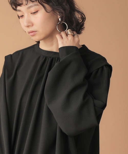 Bab(バブ)の「2wayショルダータックブラウス(シャツ/ブラウス・レディース・アイボリー/ミント/ブラック・38)」の13枚目の写真