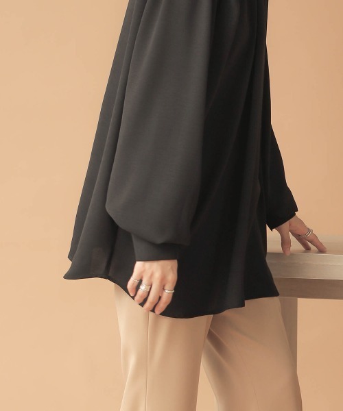 Bab(バブ)の「2wayショルダータックブラウス(シャツ/ブラウス・レディース・アイボリー/ミント/ブラック・38)」の16枚目の写真