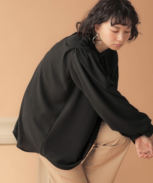Bab(バブ)の「2wayショルダータックブラウス(シャツ/ブラウス・レディース・アイボリー/ミント/ブラック・38)」の19枚目の写真