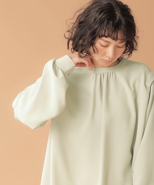 Bab(バブ)の「2wayショルダータックブラウス(シャツ/ブラウス・レディース・アイボリー/ミント/ブラック・38)」の21枚目の写真