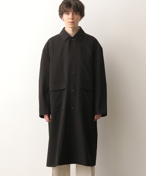 JUNRED(ジュンレッド)の「ルーズステンカラーコート(ステンカラーコート・メンズ・ブラック/ベージュ・M/L)」の10枚目の写真