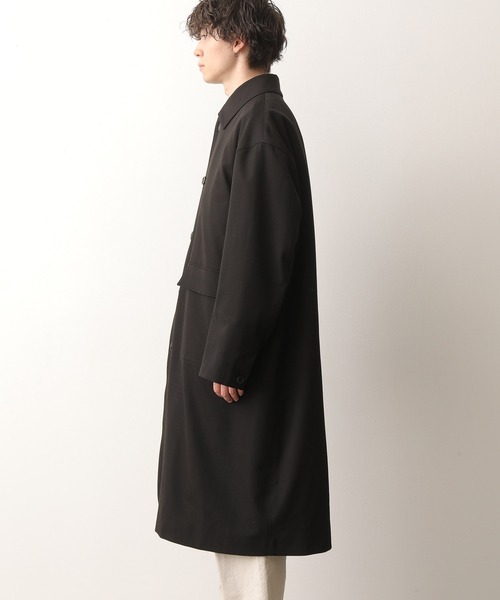 JUNRED(ジュンレッド)の「ルーズステンカラーコート(ステンカラーコート・メンズ・ブラック/ベージュ・M/L)」の11枚目の写真