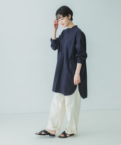 かぐれ（カグレ）の「コットンシルクシャツチュニック（シャツ