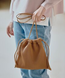 pink adobe | ◆巾着プリーツバッグ(ショルダーバッグ)