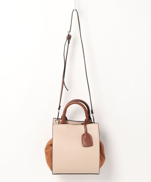 INTERPLANET(インタープラネット)の「ナイロン異素材BAG(ショルダーバッグ・レディース・グレー/ブラウン・フリー)」の8枚目の写真