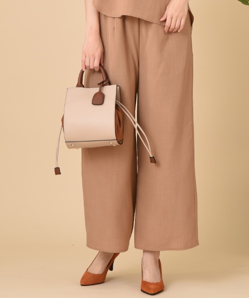 INTERPLANET(インタープラネット)の「ナイロン異素材BAG(ショルダーバッグ・レディース・グレー/ブラウン・フリー)」の13枚目の写真