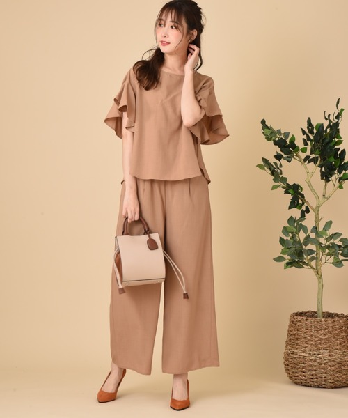 INTERPLANET(インタープラネット)の「ナイロン異素材BAG(ショルダーバッグ・レディース・グレー/ブラウン・フリー)」の11枚目の写真