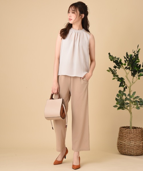 INTERPLANET(インタープラネット)の「ナイロン異素材BAG(ショルダーバッグ・レディース・グレー/ブラウン・フリー)」の10枚目の写真