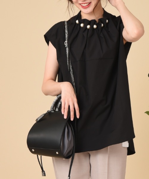 INTERPLANET(インタープラネット)の「ナイロン異素材BAG(ショルダーバッグ・レディース・グレー/ブラウン・フリー)」の19枚目の写真