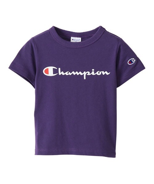 Champion(チャンピオン)の「【Champion/チャンピオン】キッズ ベーシック ショートスリーブTシャツ(Tシャツ/カットソー・キッズ・ブラック/オレンジ/ライトグリーン/オフホワイト/ネイビー/グレー/ベージュ/パープル/ターコイズブルー/イエロー/ライトパープル・140/150/130/100/160/110/120)」の8枚目の写真