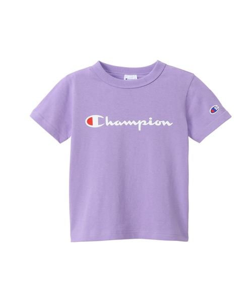 Champion(チャンピオン)の「【Champion/チャンピオン】キッズ ベーシック ショートスリーブTシャツ(Tシャツ/カットソー・キッズ・ブラック/オレンジ/ライトグリーン/オフホワイト/ネイビー/グレー/ベージュ/パープル/ターコイズブルー/イエロー/ライトパープル・140/150/130/100/160/110/120)」の9枚目の写真