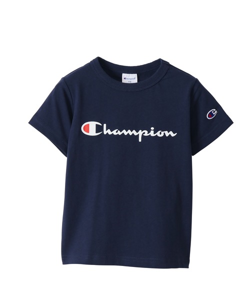 Champion(チャンピオン)の「【Champion/チャンピオン】キッズ ベーシック ショートスリーブTシャツ(Tシャツ/カットソー・キッズ・ブラック/オレンジ/ライトグリーン/オフホワイト/ネイビー/グレー/ベージュ/パープル/ターコイズブルー/イエロー/ライトパープル・140/150/130/100/160/110/120)」の6枚目の写真