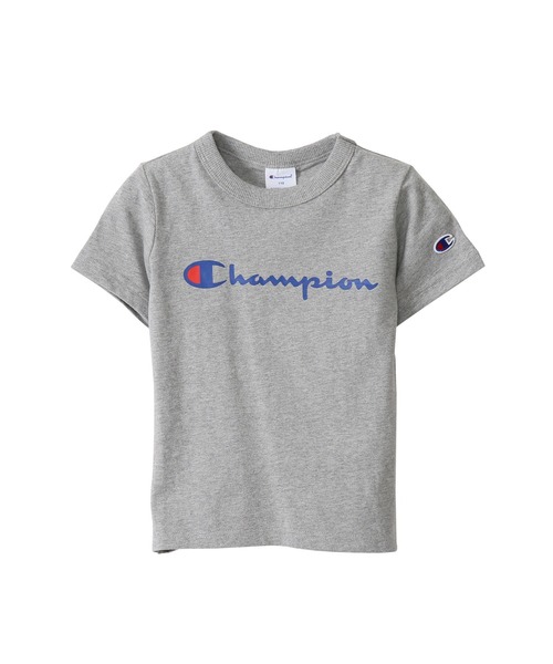 Champion(チャンピオン)の「【Champion/チャンピオン】キッズ ベーシック ショートスリーブTシャツ(Tシャツ/カットソー・キッズ・ブラック/オレンジ/ライトグリーン/オフホワイト/ネイビー/グレー/ベージュ/パープル/ターコイズブルー/イエロー/ライトパープル・140/150/130/100/160/110/120)」の3枚目の写真