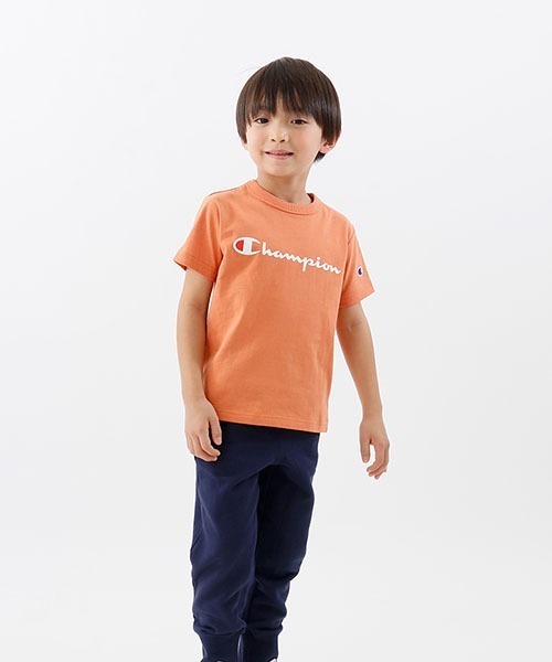 Champion(チャンピオン)の「【Champion/チャンピオン】キッズ ベーシック ショートスリーブTシャツ(Tシャツ/カットソー・キッズ・ブラック/オレンジ/ライトグリーン/オフホワイト/ネイビー/グレー/ベージュ/パープル/ターコイズブルー/イエロー/ライトパープル・140/150/130/100/160/110/120)」の11枚目の写真