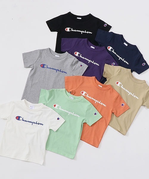 Champion(チャンピオン)の「【Champion/チャンピオン】キッズ ベーシック ショートスリーブTシャツ(Tシャツ/カットソー・キッズ・ブラック/オレンジ/ライトグリーン/オフホワイト/ネイビー/グレー/ベージュ/パープル/ターコイズブルー/イエロー/ライトパープル・140/150/130/100/160/110/120)」の18枚目の写真