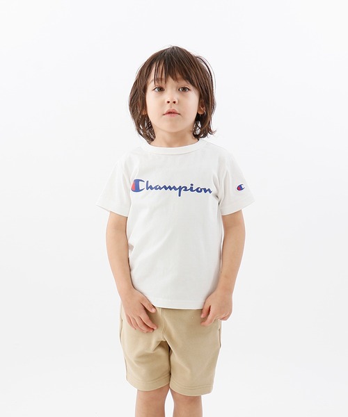 Champion(チャンピオン)の「【Champion/チャンピオン】キッズ ベーシック ショートスリーブTシャツ(Tシャツ/カットソー・キッズ・ブラック/オレンジ/ライトグリーン/オフホワイト/ネイビー/グレー/ベージュ/パープル/ターコイズブルー/イエロー/ライトパープル・140/150/130/100/160/110/120)」の19枚目の写真