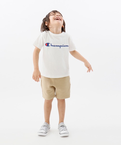 Champion(チャンピオン)の「【Champion/チャンピオン】キッズ ベーシック ショートスリーブTシャツ(Tシャツ/カットソー・キッズ・ブラック/オレンジ/ライトグリーン/オフホワイト/ネイビー/グレー/ベージュ/パープル/ターコイズブルー/イエロー/ライトパープル・140/150/130/100/160/110/120)」の22枚目の写真