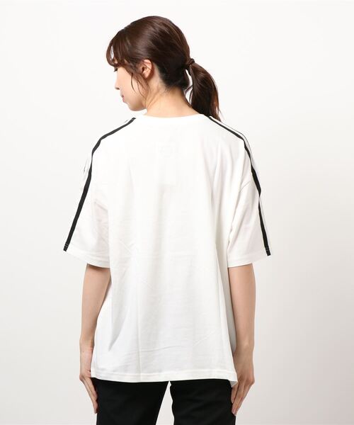 colza(コルザ)の「ライン入りTシャツ(Tシャツ/カットソー・レディース・ブラック/ホワイト×パープル/パープル/ホワイト/オレンジ・M/L/S)」の10枚目の写真