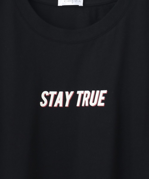 colza(コルザ)の「ライン入りTシャツ(Tシャツ/カットソー・レディース・ブラック/ホワイト×パープル/パープル/ホワイト/オレンジ・M/L/S)」の14枚目の写真