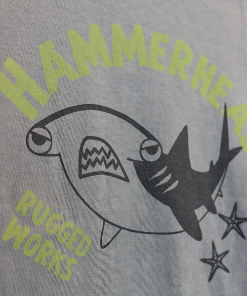 RUGGEDWORKS（ラゲッドワークス）の「【made in JAPAN】オーガニックコットン海の生き物プリント半袖TEE（Tシャツ/カットソー・キッズ・ライトグレー/ライトブルー/チャコール・120/140/130/110/100/90）」の10枚目の写真