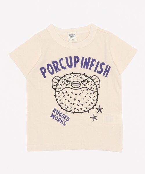 RUGGEDWORKS（ラゲッドワークス）の「【made in JAPAN】オーガニックコットン海の生き物プリント半袖TEE（Tシャツ/カットソー・キッズ・ライトグレー/ライトブルー/チャコール・120/140/130/110/100/90）」の13枚目の写真