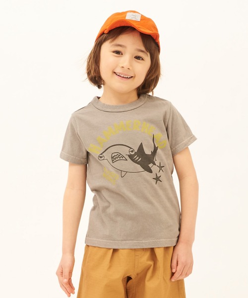 RUGGEDWORKS（ラゲッドワークス）の「【made in JAPAN】オーガニックコットン海の生き物プリント半袖TEE（Tシャツ/カットソー・キッズ・ライトグレー/ライトブルー/チャコール・120/140/130/110/100/90）」の8枚目の写真