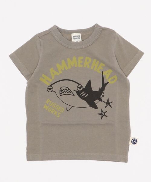 RUGGEDWORKS（ラゲッドワークス）の「【made in JAPAN】オーガニックコットン海の生き物プリント半袖TEE（Tシャツ/カットソー・キッズ・ライトグレー/ライトブルー/チャコール・120/140/130/110/100/90）」の14枚目の写真
